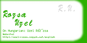 rozsa uzel business card